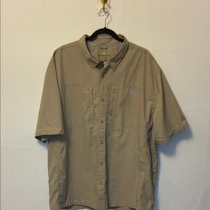 Cabelas Guidewear Short-Sleeve Outdoor Shirt - Khaki/Tan
